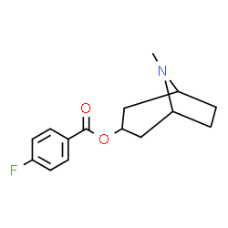 ChemSpider 2D Image | 8-Methyl-8-azabicyclo[3.2.1]oct-3-yl 4-fluorobenzoate | C15H18FNO2