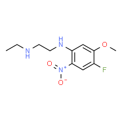 ChemSpider 2D Image | N-Ethyl-N'-(4-fluoro-5-methoxy-2-nitrophenyl)-1,2-ethanediamine | C11H16FN3O3