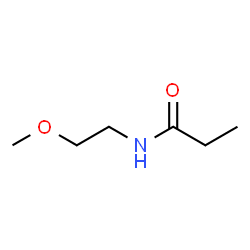 ChemSpider 2D Image | N-(2-Methoxyethyl)propanamide | C6H13NO2