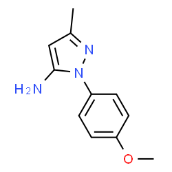 ChemSpider 2D Image | 2-(4-methoxyphenyl)-5-methylpyrazol-3-amine | C11H13N3O