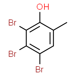 ChemSpider 2D Image | 2,3,4-Tribromo-6-methylphenol | C7H5Br3O