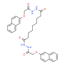 ChemSpider 2D Image | N'~1~,N'~9~-Bis[(2-naphthyloxy)acetyl]nonanedihydrazide | C33H36N4O6