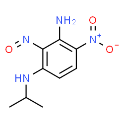 ChemSpider 2D Image | N~1~-Isopropyl-4-nitro-2-nitroso-1,3-benzenediamine | C9H12N4O3
