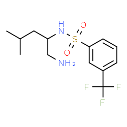 ChemSpider 2D Image | N-(1-Amino-4-methyl-2-pentanyl)-3-(trifluoromethyl)benzenesulfonamide | C13H19F3N2O2S