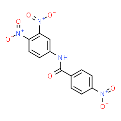ChemSpider 2D Image | N-(3,4-Dinitrophenyl)-4-nitrobenzamide | C13H8N4O7