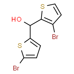 ChemSpider 2D Image | (3-Bromo-2-thienyl)(5-bromo-2-thienyl)methanol | C9H6Br2OS2