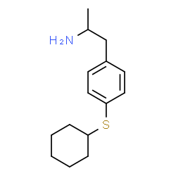 ChemSpider 2D Image | 1-[4-(Cyclohexylsulfanyl)phenyl]-2-propanamine | C15H23NS