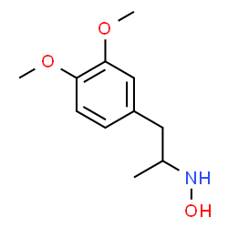 ChemSpider 2D Image | 1-(3,4-Dimethoxyphenyl)-N-hydroxy-2-propanamine | C11H17NO3
