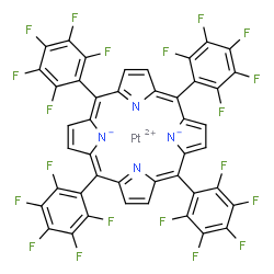 ChemSpider 2D Image | Platinum(2+) 5,10,15,20-tetrakis(pentafluorophenyl)porphine-21,23-diide | C44H8F20N4Pt
