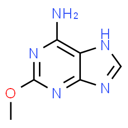 ChemSpider 2D Image | 2-Methoxy-7H-purin-6-amine | C6H7N5O