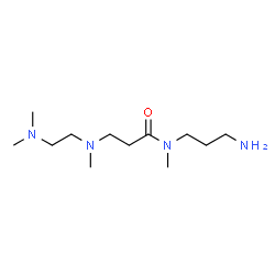 ChemSpider 2D Image | N-(3-Aminopropyl)-N~3~-[2-(dimethylamino)ethyl]-N,N~3~-dimethyl-beta-alaninamide | C12H28N4O