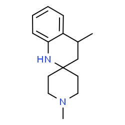 ChemSpider 2D Image | 1,4'-Dimethyl-3',4'-dihydro-1'H-spiro[piperidine-4,2'-quinoline] | C15H22N2