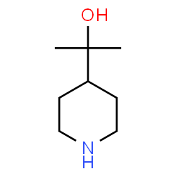 ChemSpider 2D Image | 2-(4-Piperidinyl)-2-propanol | C8H17NO