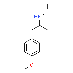 ChemSpider 2D Image | N-Methoxy-1-(4-methoxyphenyl)-2-propanamine | C11H17NO2