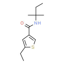 ChemSpider 2D Image | 5-Ethyl-N-(2-methyl-2-butanyl)-3-thiophenecarboxamide | C12H19NOS