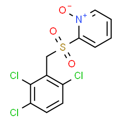 ChemSpider 2D Image | 2-[(2,3,6-Trichlorobenzyl)sulfonyl]pyridine 1-oxide | C12H8Cl3NO3S