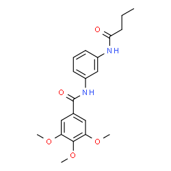ChemSpider 2D Image | N-[3-(Butyrylamino)phenyl]-3,4,5-trimethoxybenzamide | C20H24N2O5