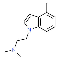 ChemSpider 2D Image | N,N-Dimethyl-2-(4-methyl-1H-indol-1-yl)ethanamine | C13H18N2