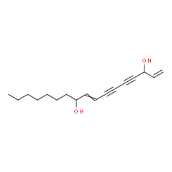 ChemSpider 2D Image | 1,8-Heptadecadiene-4,6-diyne-3,10-diol | C17H24O2