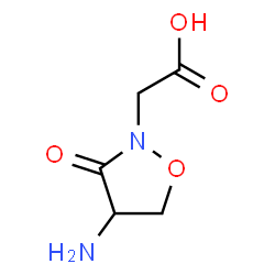 ChemSpider 2D Image | (4-Amino-3-oxo-1,2-oxazolidin-2-yl)acetic acid | C5H8N2O4