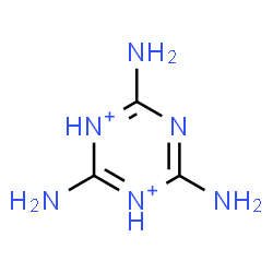 ChemSpider 2D Image | 2,4,6-Triamino-1,3,5-triazine-1,3-diium | C3H8N6