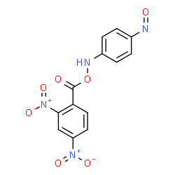 ChemSpider 2D Image | (2,4-Dinitrophenyl){[(4-nitrosophenyl)amino]oxy}methanone | C13H8N4O7