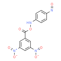 ChemSpider 2D Image | (3,5-Dinitrophenyl){[(4-nitrosophenyl)amino]oxy}methanone | C13H8N4O7