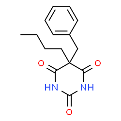 ChemSpider 2D Image | Benzylbutylbarbiturate | C15H18N2O3