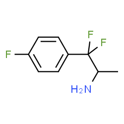 ChemSpider 2D Image | 1,1-Difluoro-1-(4-fluorophenyl)-2-propanamine | C9H10F3N