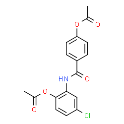 ChemSpider 2D Image | 2-[(4-Acetoxybenzoyl)amino]-4-chlorophenyl acetate | C17H14ClNO5