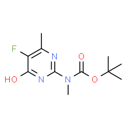 ChemSpider 2D Image | TERT-BUTYL N-(5-FLUORO-4-HYDROXY-6-METHYLPYRIMIDIN-2-YL)-N-METHYLCARBAMATE | C11H16FN3O3