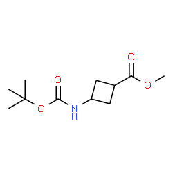 ChemSpider 2D Image | Methyl 3-(Boc-amino)cyclobutanecarboxylate | C11H19NO4