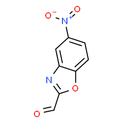 ChemSpider 2D Image | 5-Nitro-1,3-benzoxazole-2-carbaldehyde | C8H4N2O4