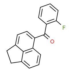 ChemSpider 2D Image | 1,2-Dihydro-5-acenaphthylenyl(2-fluorophenyl)methanone | C19H13FO