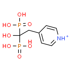 ChemSpider 2D Image | 4-(2-Hydroxy-2,2-diphosphonoethyl)pyridinium | C7H11NO7P2