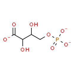 ChemSpider 2D Image | 2,3-Dihydroxy-4-(phosphonatooxy)butanoate | C4H6O8P