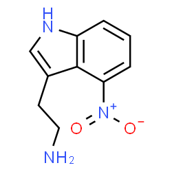 ChemSpider 2D Image | 2-(4-Nitro-1H-indol-3-yl)ethanamine | C10H11N3O2