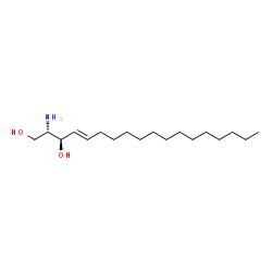 ChemSpider 2D Image | (−)-D-erythro-Sphingosine | C18H37NO2