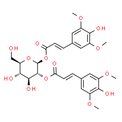 ChemSpider 2D Image | 1,2-di-O-sinapoyl-beta-D-glucose | C28H32O14