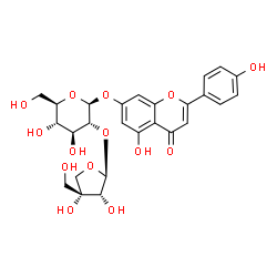 ChemSpider 2D Image | Apiin | C26H28O14