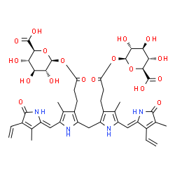 ChemSpider 2D Image | Bilirubin diglucuronide | C45H52N4O18