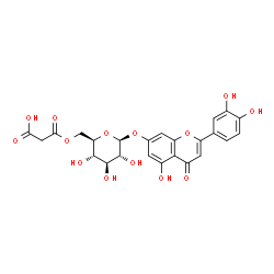 ChemSpider 2D Image | Luteolin 7-O-malonylglucoside | C24H22O14