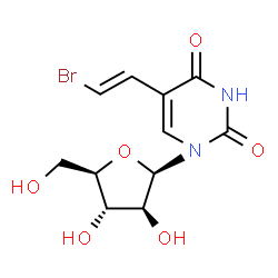 ChemSpider 2D Image | Sorivudine | C11H13BrN2O6