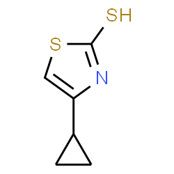 ChemSpider 2D Image | 4-Cyclopropyl-1,3-thiazole-2-thiol | C6H7NS2