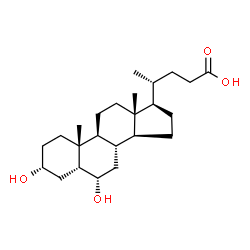 ChemSpider 2D Image | Hyodeoxycholic acid | C24H40O4
