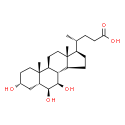 ChemSpider 2D Image | Î²-Muricholic Acid | C24H40O5