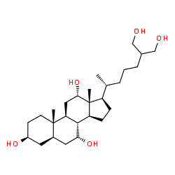 ChemSpider 2D Image | 5alpha-Cholestane-3beta,7alpha,12alpha,26,27-pentol | C27H48O5