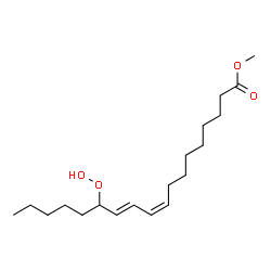 ChemSpider 2D Image | Methyl (9Z,11E)-13-hydroperoxy-9,11-octadecadienoate | C19H34O4
