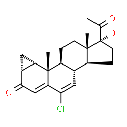 ChemSpider 2D Image | Cyproterone | C22H27ClO3