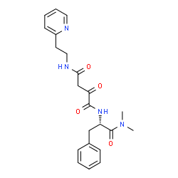 ChemSpider 2D Image | N1-(1-DIMETHYLCARBAMOYL-2-PHENYL-ETHYL)-2-OXO-N4-(2-PYRIDIN-2-YL-ETHYL)-SUCCINAMIDE | C22H26N4O4